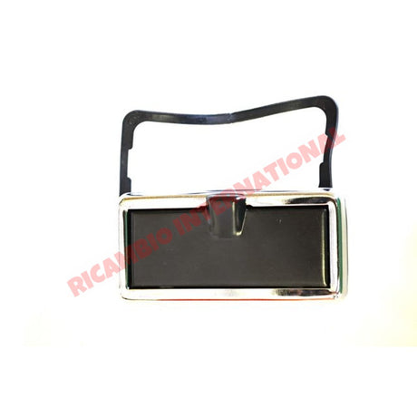Chrome & Black Ashtray - Classic Fiat 500 126 600 - Interior Trim
