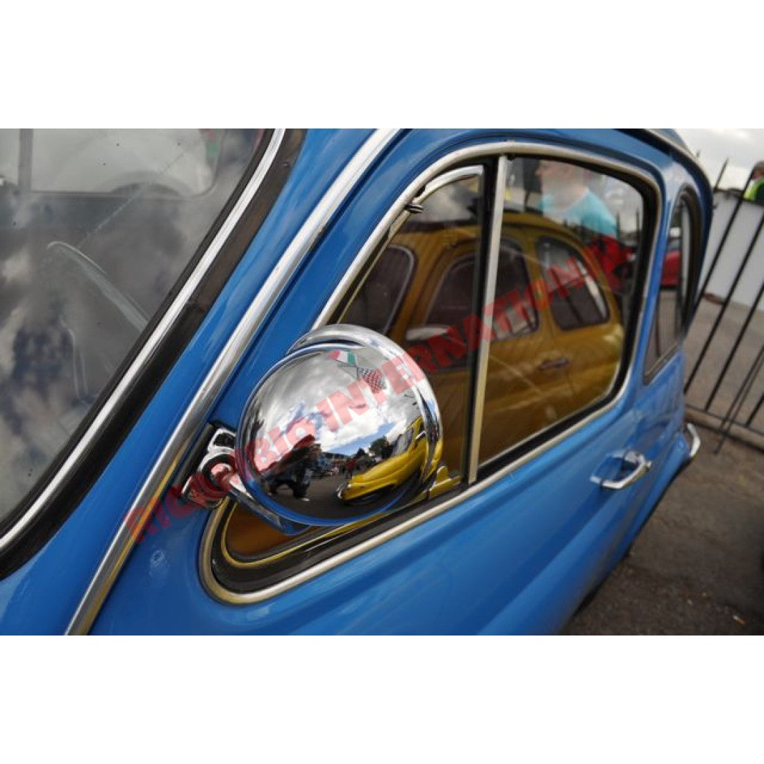 Chrome Bullet Mirror (Clip-on) - Classic Fiat 500,600,850 - Mirrors