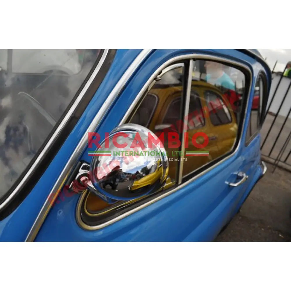 Chrome Bullet Mirror (Clip-on) - Classic Fiat 500,600,850 - Mirrors