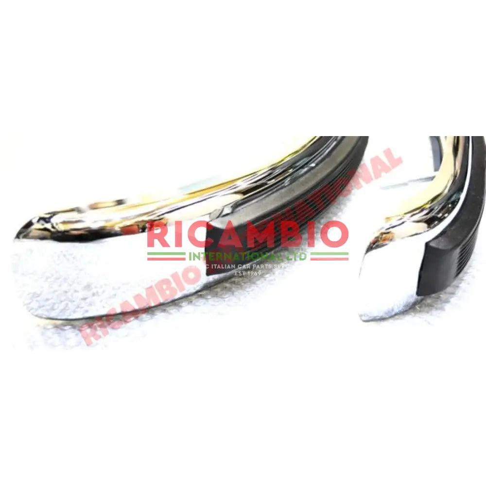 Chrome Bumper Kit (W/Rubber strip) - Classic Fiat 500 - Bumpers and Knudge Bars