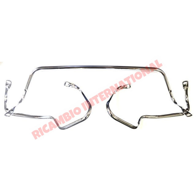 Chrome Bumper/Knudge Bar Overiders Kit (3 piece) - Classic Fiat 500 - Classic Fiat 500 Parts & Spares
