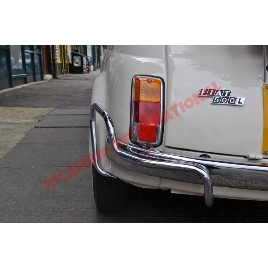 Chrome Bumper/Knudge Bar Overiders Kit (3 piece) - Classic Fiat 500 - Classic Fiat 500 Parts & Spares