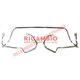 Chrome Bumper/Knudge Bar Overiders Kit (3 piece) - Classic Fiat 500 - Classic Fiat 500 Parts & Spares