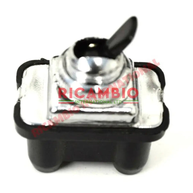 Chrome Dash Switch (3 Pin) - Classic Fiat 500 600 plus others - Fiat 126 Ignition & Electrical Items