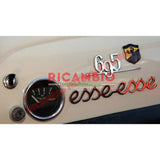 Chrome ’Esse Esse’ Badge & Clips - Classic Fiat 500 - Abarth