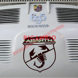 Chrome ’Esse Esse’ Badge & Clips - Classic Fiat 500 - Abarth