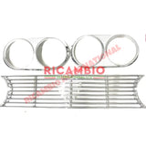 Chrome Front Grille & Head Lamp Trim Kit (3 piece) - Lancia Fulvia - Lancia Fulvia Exterior Parts