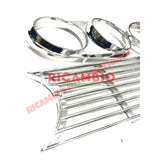 Chrome Front Grille & Head Lamp Trim Kit (3 piece) - Lancia Fulvia - Lancia Fulvia Exterior Parts