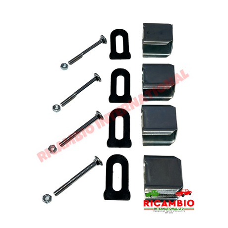 Chrome Front & Rear Bumper inc Fittings (BUDGET TYPE) - Classic Fiat 500 - Bumpers and Knudge Bars