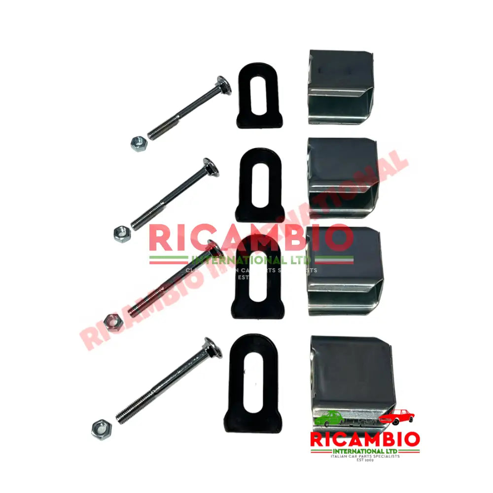 Chrome Front & Rear Bumper inc Fittings (BUDGET TYPE) - Classic Fiat 500 - Bumpers and Knudge Bars