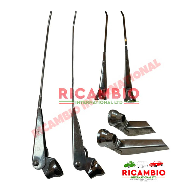 Chrome Front Wiper Arm (2) (LHD) - Fiat & Lancia - Bolt-on Wiper Arms