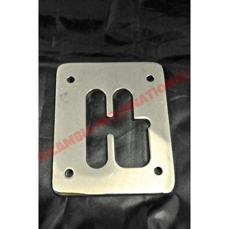 Chrome Gear Selector Plate & Bolts - Classic Fiat 500 126 - Gearbox and Parts