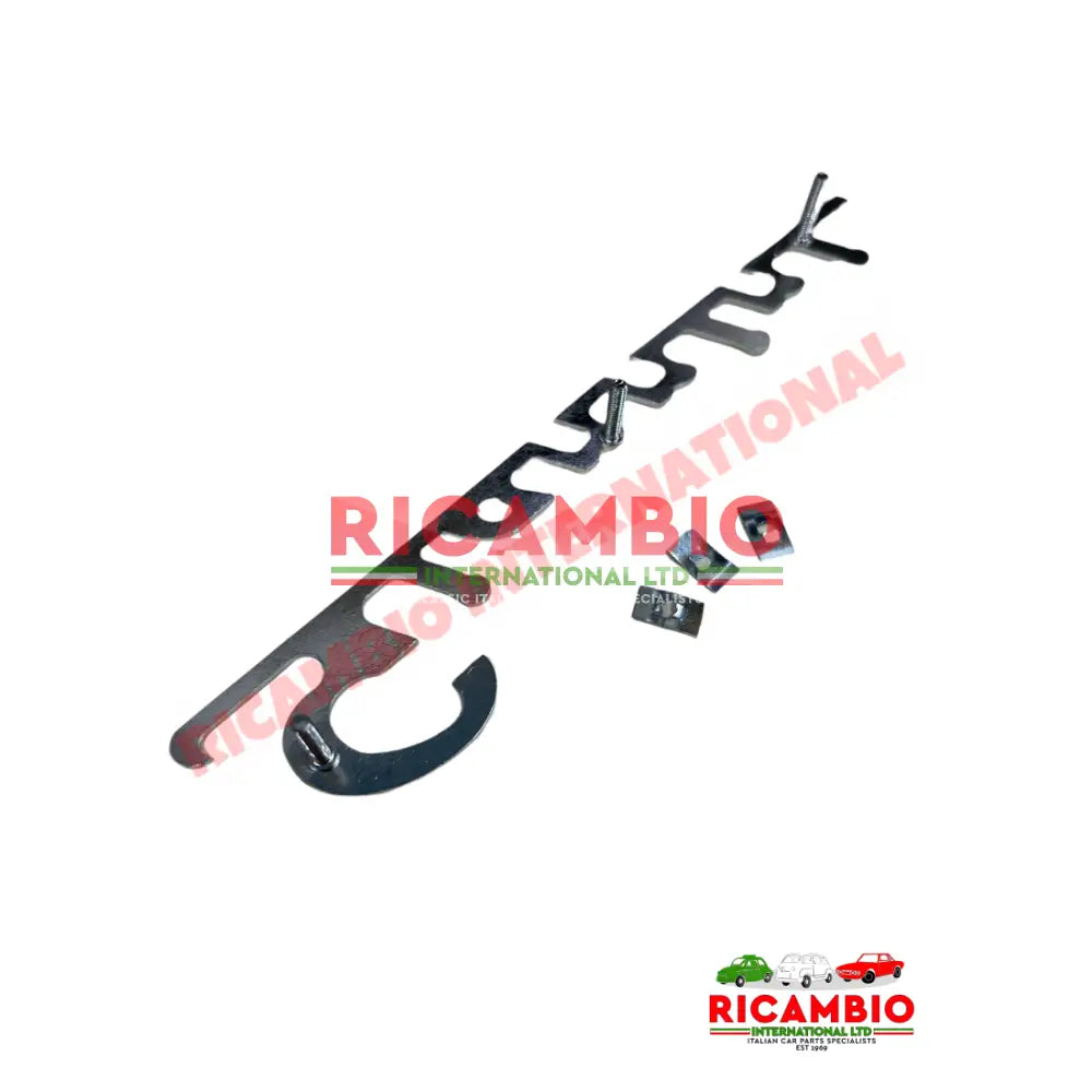 Chrome Giannini Badge & Clips - Classic Fiat 500 126 - Badge - Grille & Emblems