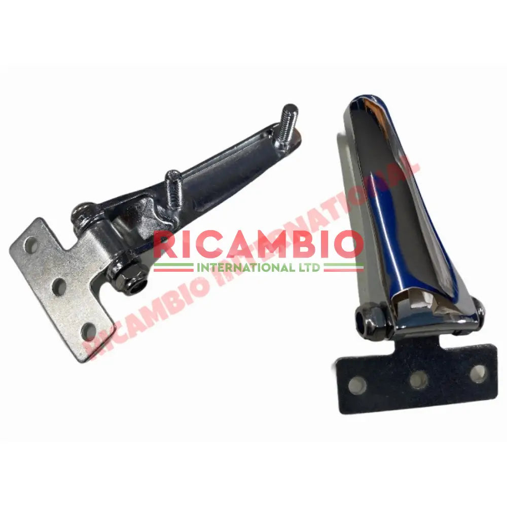 Chrome Hinges Kit - Classic Fiat 500,126,600,850 - Modifications