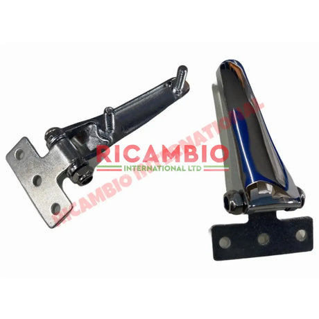 Chrome Hinges Kit - Classic Fiat 500,126,600,850 - Modifications