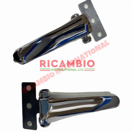 Chrome Hinges Kit - Classic Fiat 500,126,600,850 - Modifications
