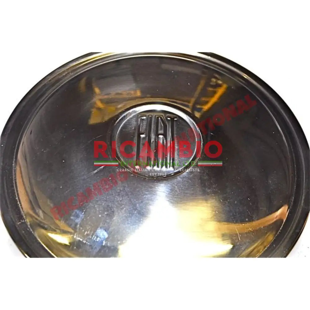 Chrome Hub Cap (12 Inch Wheel) - Classic Fiat 500 600 850 - Chrome - Aluminium & Exterior Trim Parts