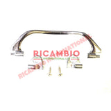 Chrome Inner Door Pull Handle & Screws - Classic Fiat 500 126 600 - Classic Fiat 500 Parts & Spares