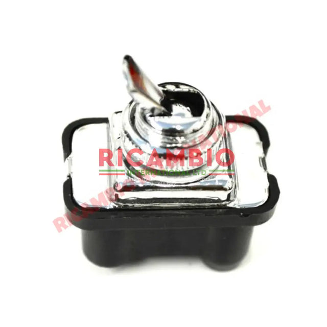 Chrome Lever Dash Switch (2 Pin) - Classic Fiat 500 600 plus others - Fiat 126 Ignition & Electrical Items