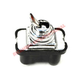 Chrome Lever Dash Switch (2 Pin) - Classic Fiat 500 600 plus others - Fiat 126 Ignition & Electrical Items
