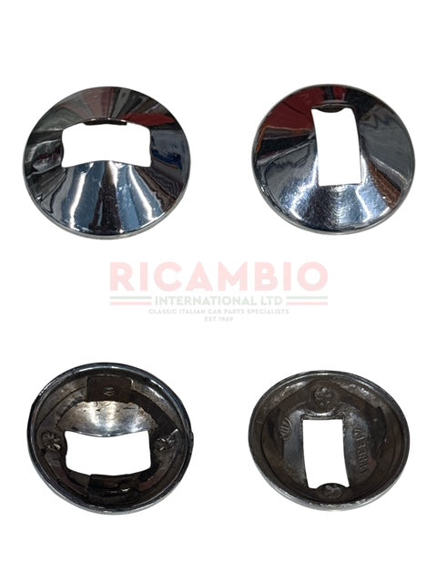 Chrome Metal Door Handle Spacer/Trim Classic Fiat 500 126 Interior Trim
