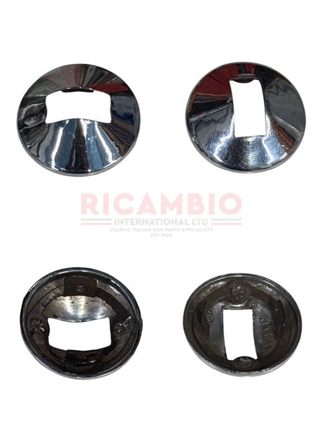 Chrome Metal Door Handle Spacer/Trim Classic Fiat 500 126 Interior Trim