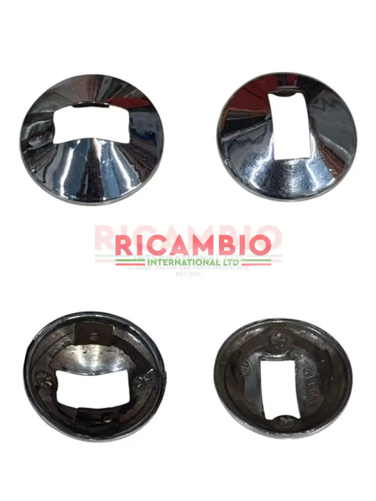 Chrome Metal Door Handle Spacer/Trim Classic Fiat 500 126 Interior Trim
