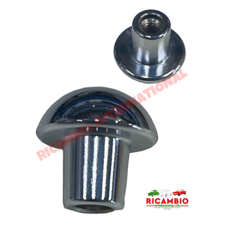 Chrome Metal Gear Knob - Classic Fiat 500 126 - Gearbox and Parts