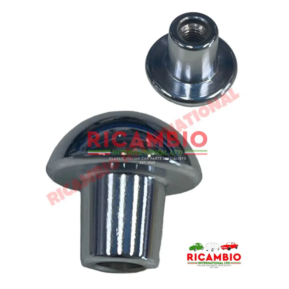 Chrome Metal Gear Knob - Classic Fiat 500 126 - Gearbox and Parts