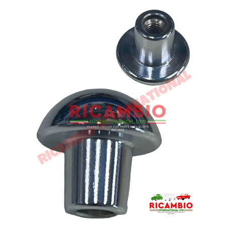 Chrome Metal Gear Knob - Classic Fiat 500 126 - Gearbox and Parts