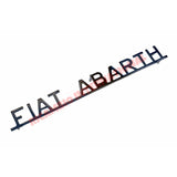 Chrome Metal Rear ’Fiat Abarth’ Badge & Clips - Classic Fiat 500,600,850,124,125,127,128 - Badge - Grill & Emblem