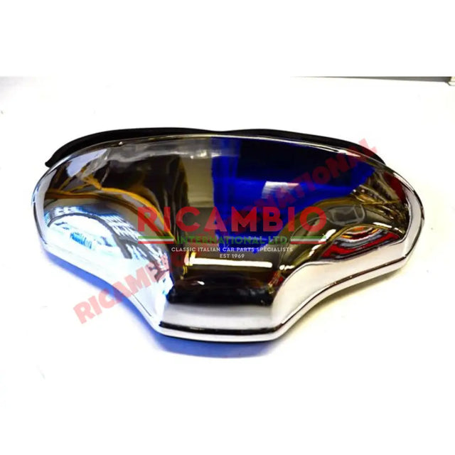 Chrome Number Plate Lamp (Metal) - Classic Fiat 500,600,Multipla - Lights - Lamps and Lenses