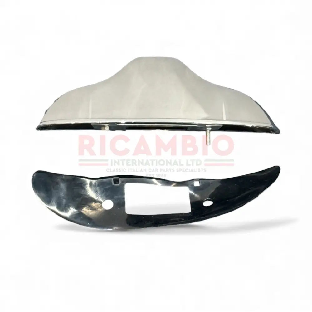 Chrome Number Plate Lamp (Metal) - Classic Fiat 500,600,Multipla - Lights - Lamps and Lenses