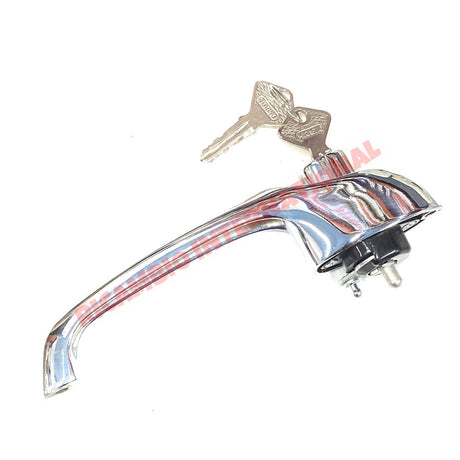 Chrome Outer Door Handle & Keys - Classic Fiat 500 - Handles - Locks and Catches