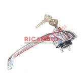 Chrome Outer Door Handle & Keys - Classic Fiat 500 - Handles - Locks and Catches