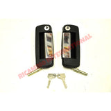 Chrome Outer Door Handle Kit - Fiat 126 - Handles - Locks and Catches