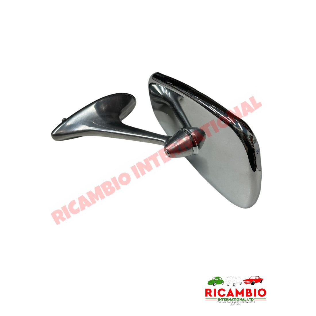 Chrome Oval Mirror (Bolt-On) - Autobianchi Bianchina - Mirrors