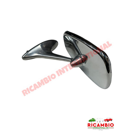 Chrome Oval Mirror (Bolt-On) - Autobianchi Bianchina - Mirrors