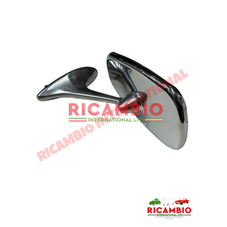 Chrome Oval Mirror (Bolt-On) - Autobianchi Bianchina - Mirrors