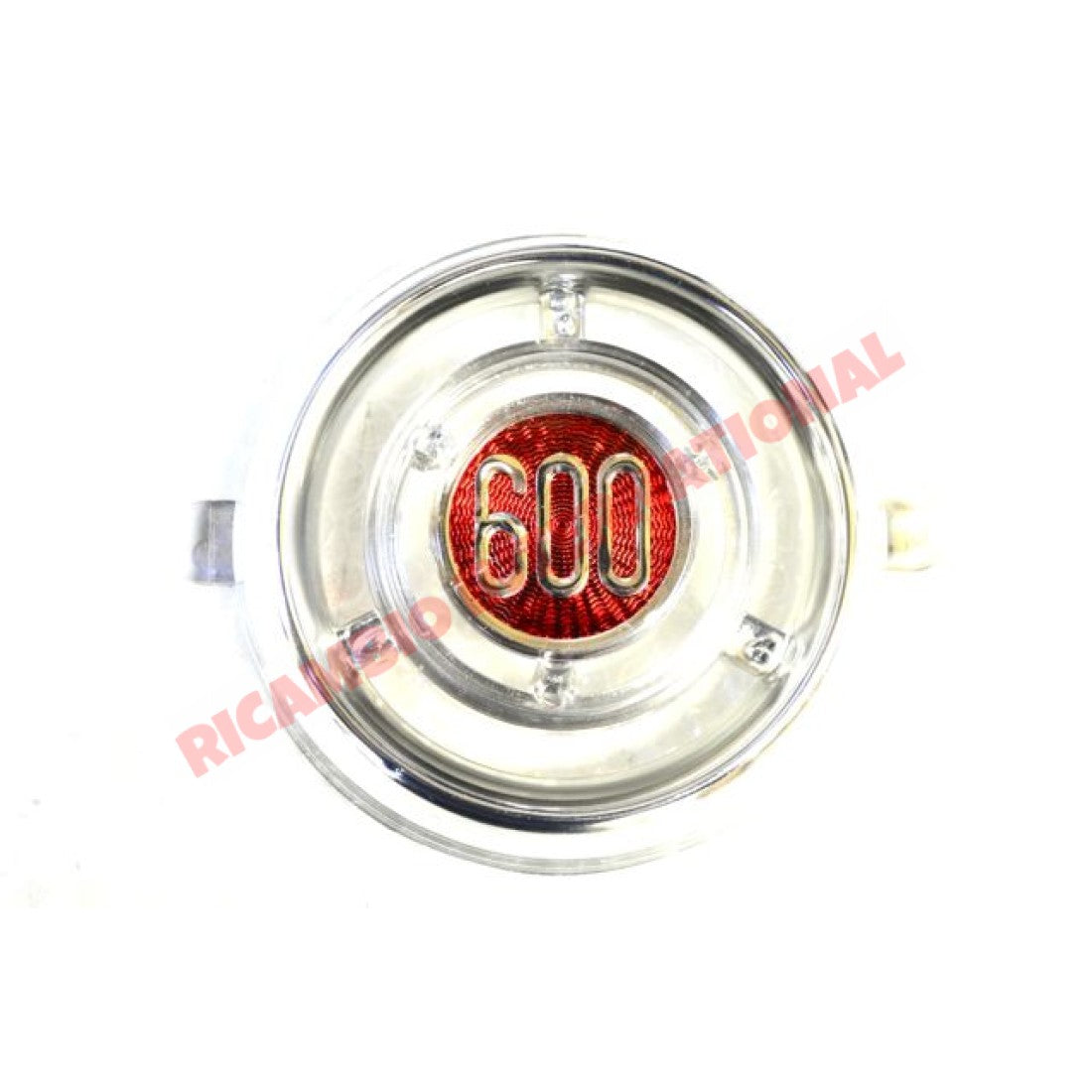Chrome Plastic Front Badge - Fiat 600 - Badge - Grill & Emblem
