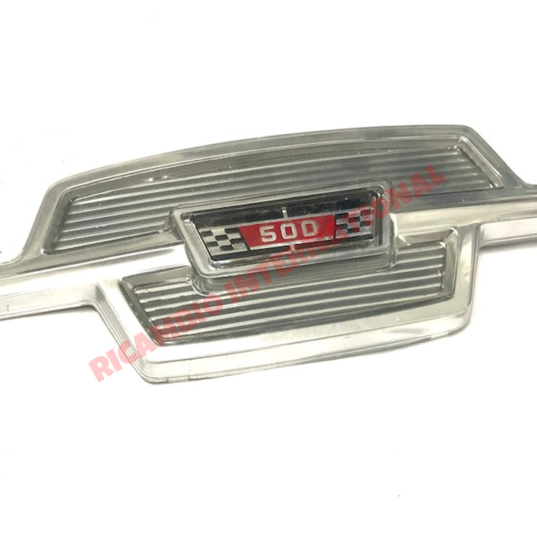 Chrome Plastic Front Panel Badge - Classic Fiat 500 - Classic Fiat 500 Parts & Spares