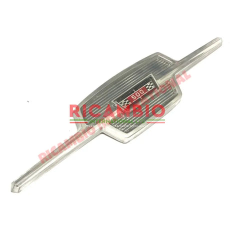Chrome Plastic Front Panel Badge - Classic Fiat 500 - Classic Fiat 500 Parts & Spares
