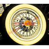 Chrome Plastic Hub Caps (Set of 4) - Classic Fiat 500 - Chrome - Aluminium & Exterior Trim Parts