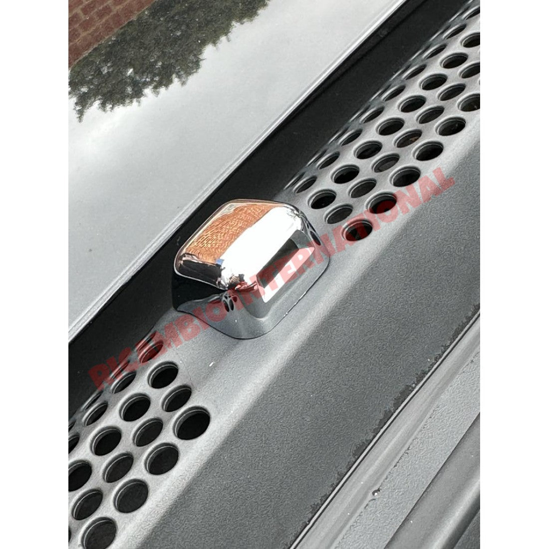 Chrome Plastic Washer Jet Cover Kit - New Fiat 500 all models - Accessories