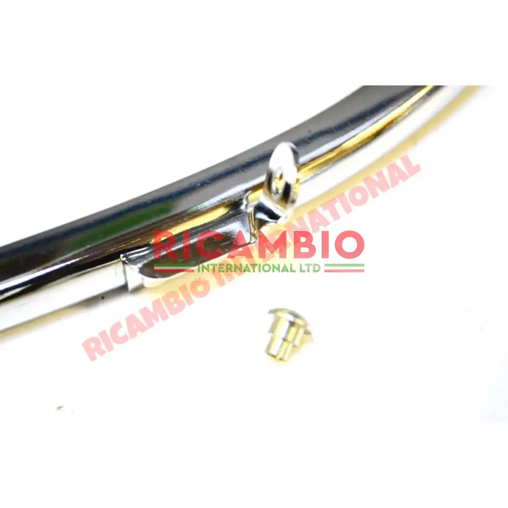 Chrome Quarter Light Frame Kit (BEST AVAILABLE) - Classic Fiat 500 D,F,L,R - Glass & Associated Parts