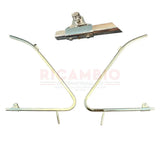 Chrome Quarter Light Frame Kit (BUDGET QUALITY) - Classic Fiat 500