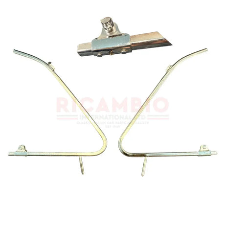 Chrome Quarter Light Frame Kit (BUDGET QUALITY) - Classic Fiat 500