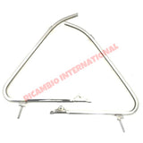 Chrome Quarter Light Frame Kit - Classic Fiat 500 N - Glass & Associated Parts