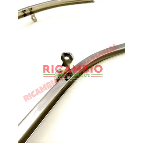 Chrome Quarter Light Frame Kit - Classic Fiat 500 N - Glass & Associated Parts