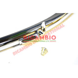 Chrome Quarter Light Frame & Seal Kit (BEST AVAILABLE) - Classic Fiat 500 - Window Seals & Associated Parts